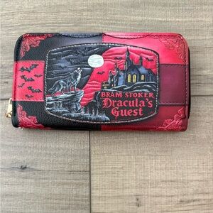 BRAND NEW Lettoria Red Patchwork Vegan Leather Dracula’s Guest Wallet